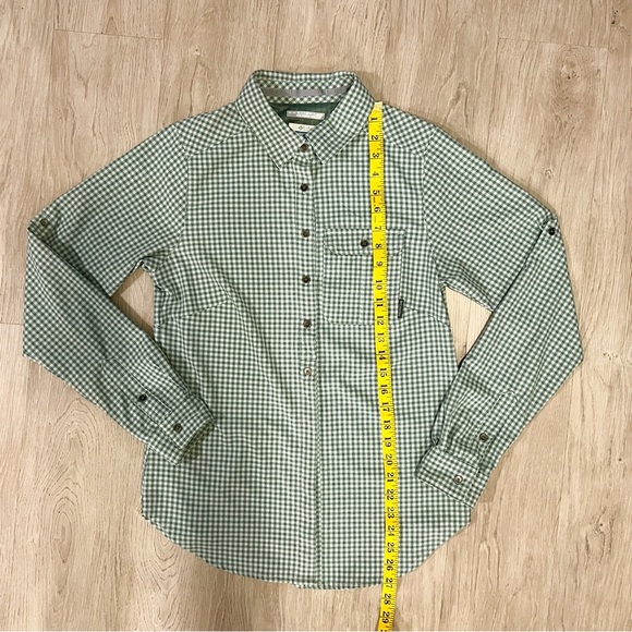 COLUMBIA Omni-Shade Sun Protection Green Plaid Button Down Long Sleeve Shirt - Picture 8 of 8